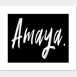 NAME GIRL AMAYA Posters and Art